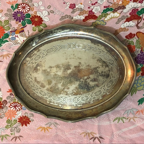 Other - Beautiful Silver Plated Serving Tray